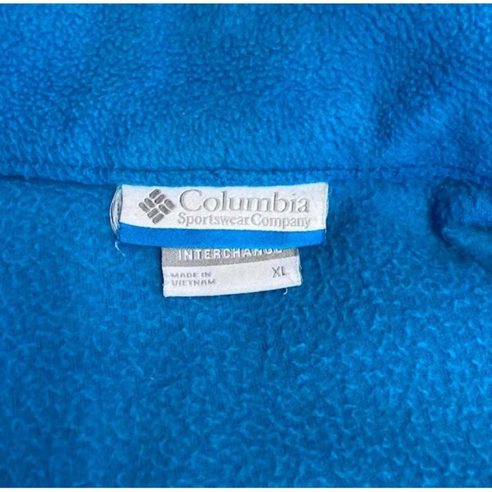Columbia Interchange Women's White Blue Size XL Winter Coat Fleece Jacket Blue - Picture 4 of 13